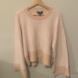 Madewell Women's Cream and Tan Sweater